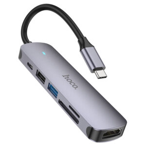 Hoco HB28 Type-C multi-function converter ( HDTV + USB3.0 + USB2.0 + SD + TF + PD)